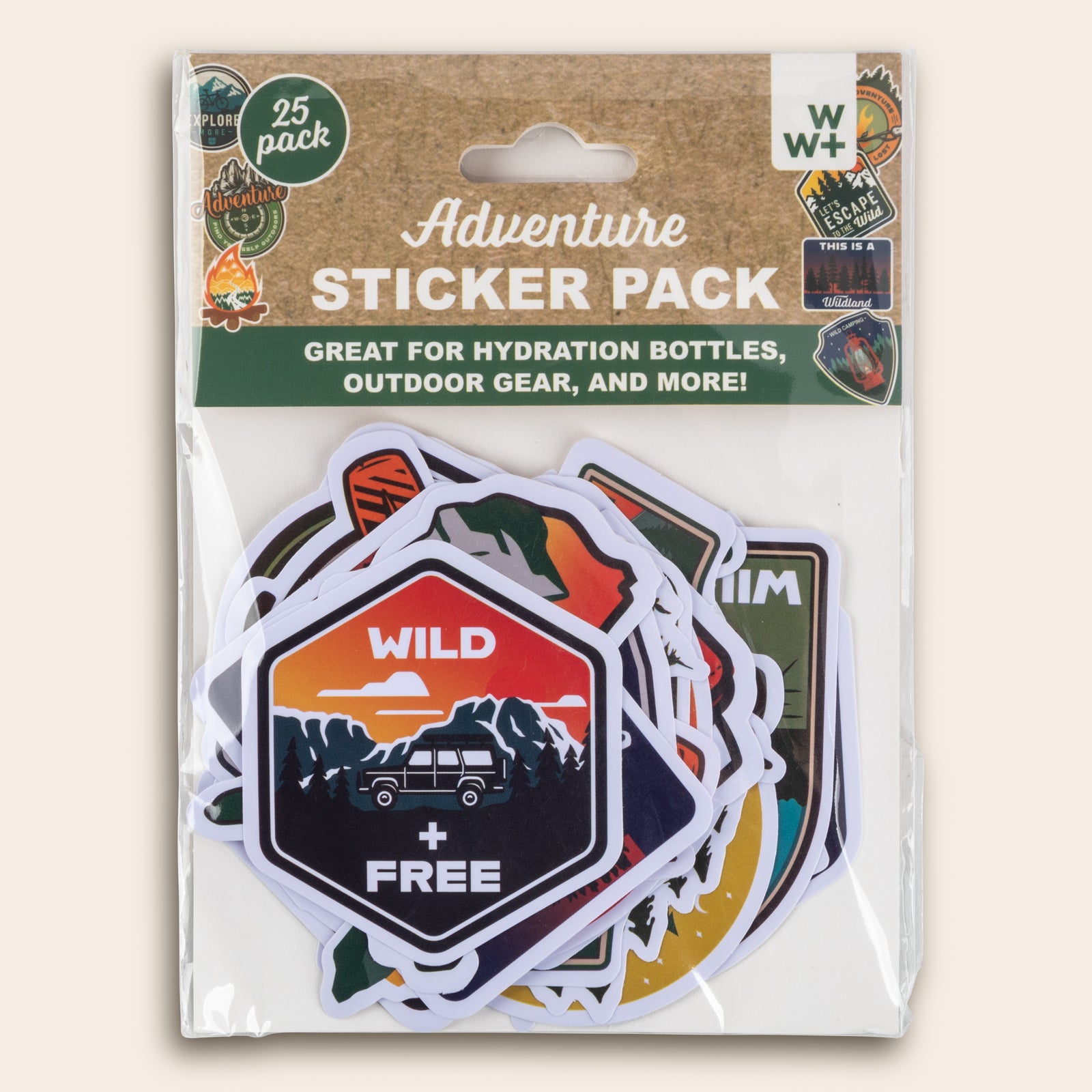 Set of 25 Hydration Stickers - Outdoor